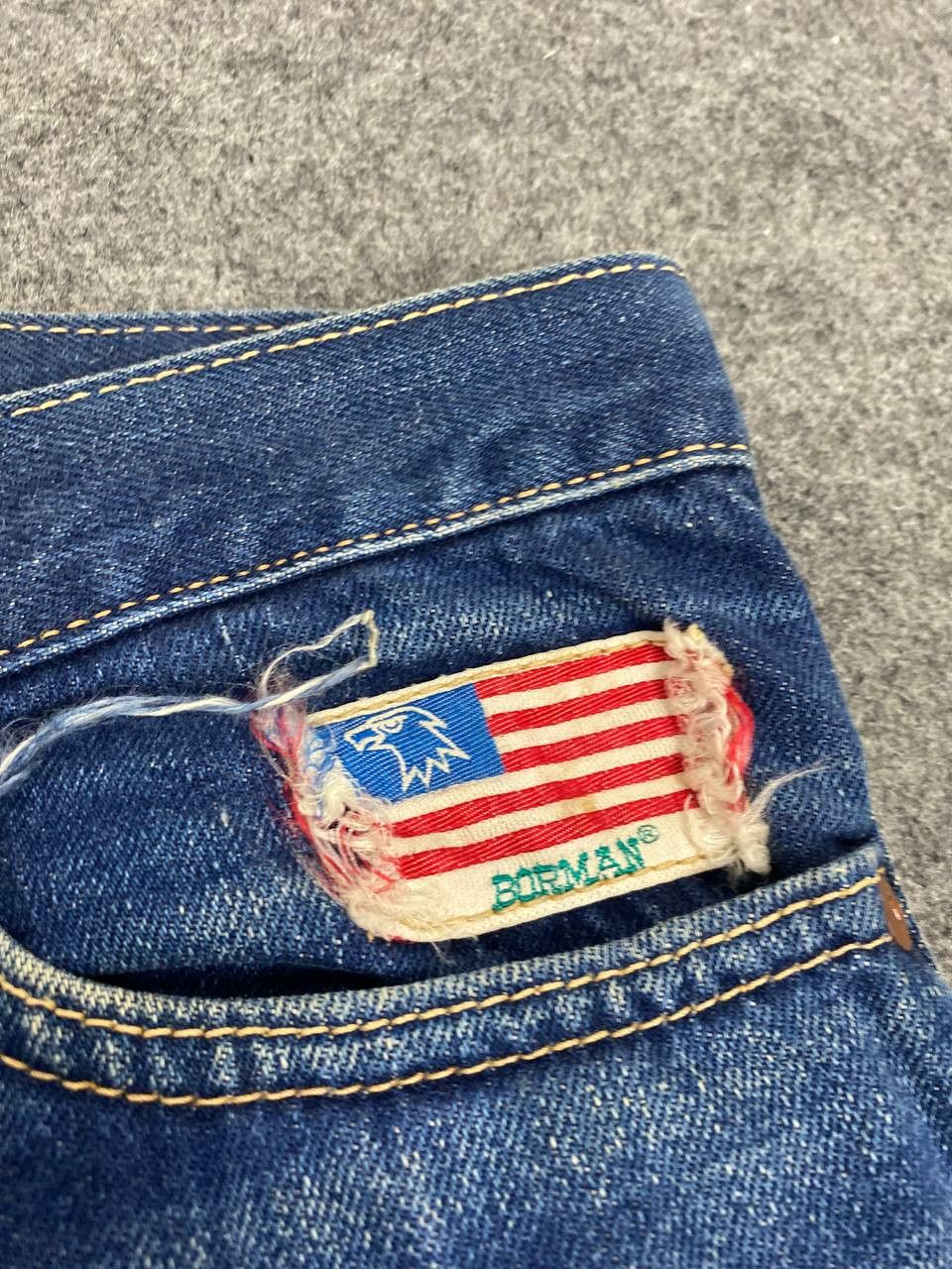 Japanese Brand vintage borman distressed denim nice design Size US 32 / EU 48 - 10 Thumbnail