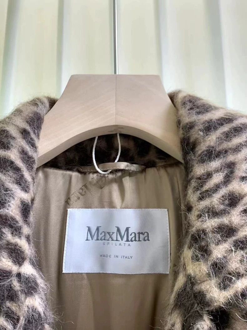 Max Mara Max Mara Leopard-print double-breasted wool coat Size M / US 6-8 / IT 42-44 - 3 Thumbnail