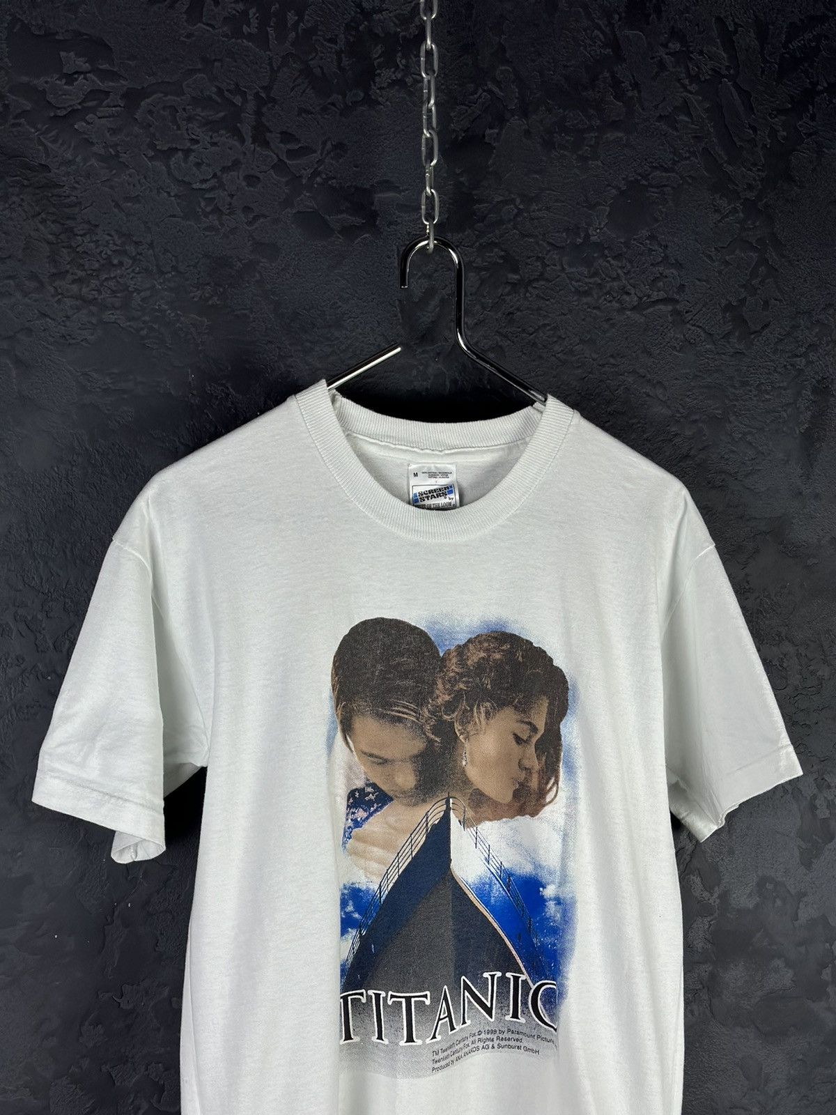 Hanes Vintage White Titanic Movie T-shirt 1998 - M - 90s Size US M / EU 48-50 / 2 - 2 Thumbnail