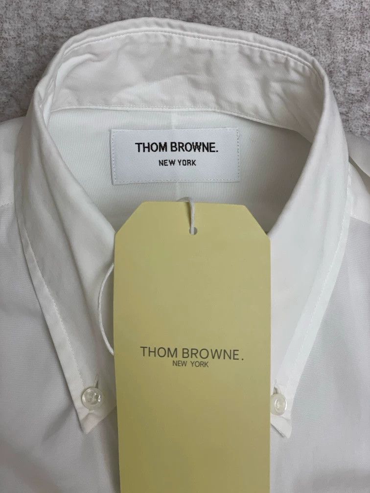 Thom Browne Thom browne White striped pocket shirt 2504-Nextarrow Size US S / EU 44-46 / 1 - 6 Thumbnail