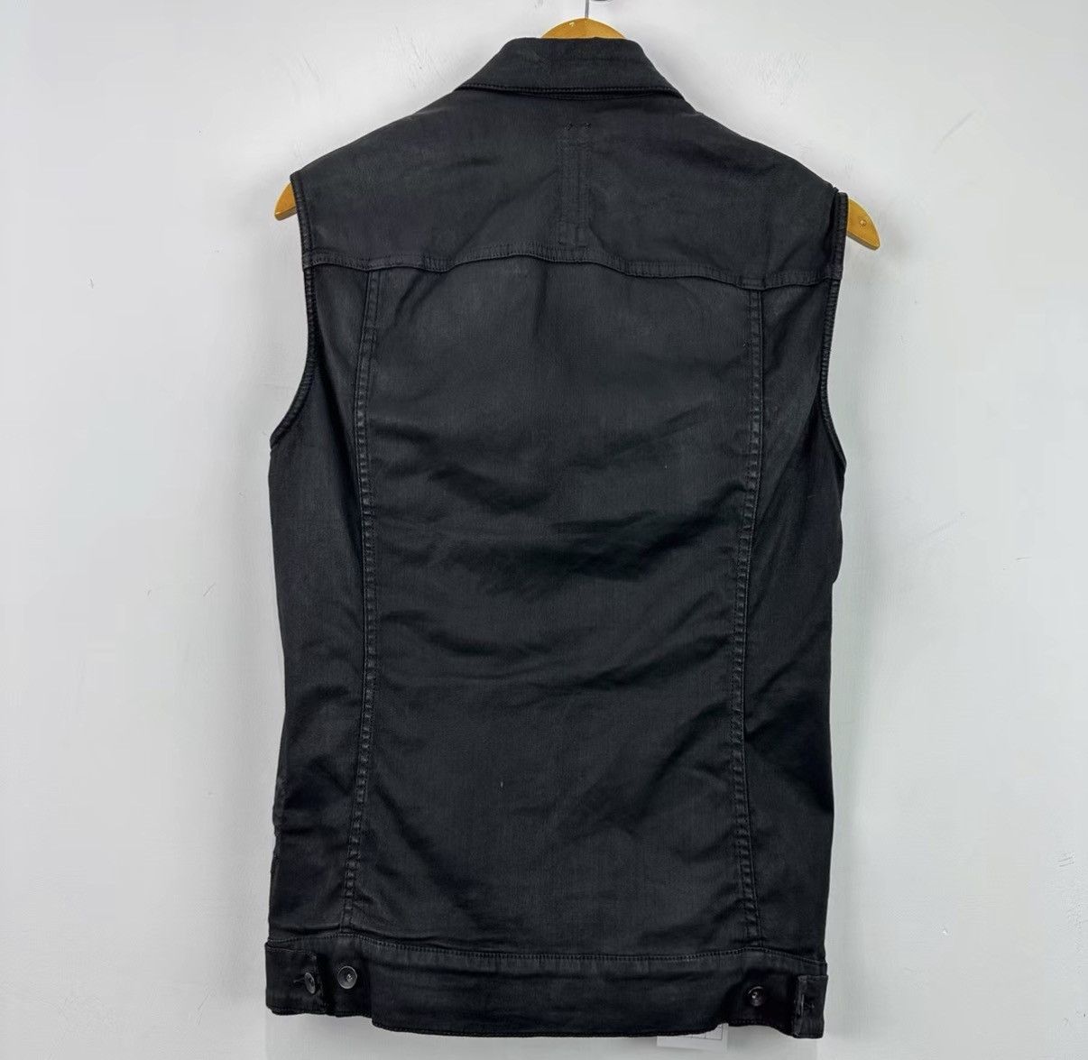 Rick Owens Rick Owens Waxed Denim Vest J42 Size US S / EU 44-46 / 1 - 2 Thumbnail