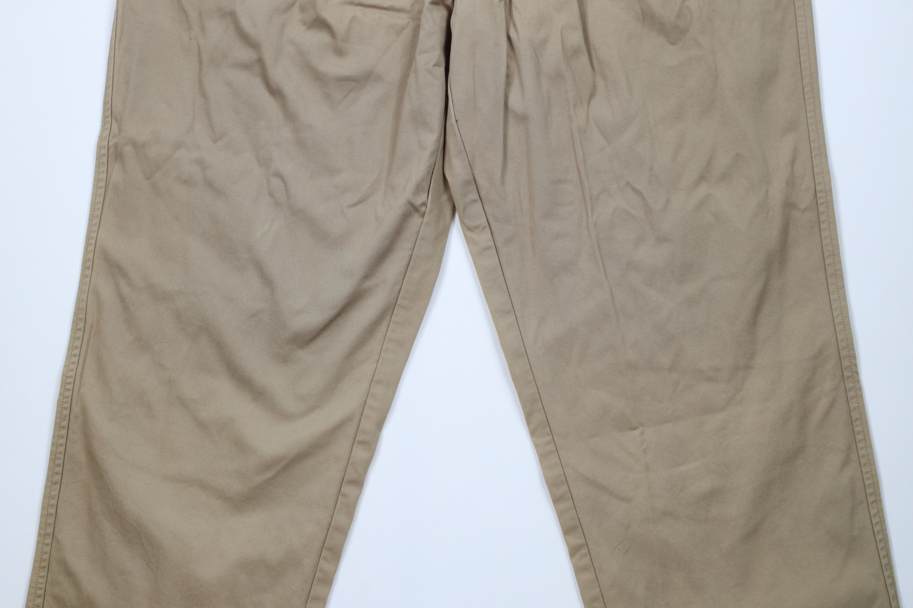 Eddie Bauer Vintage 90s Eddie Bauer Flannel Lined Wide Leg Chino Pants Size US 36 / EU 52 - 4 Thumbnail