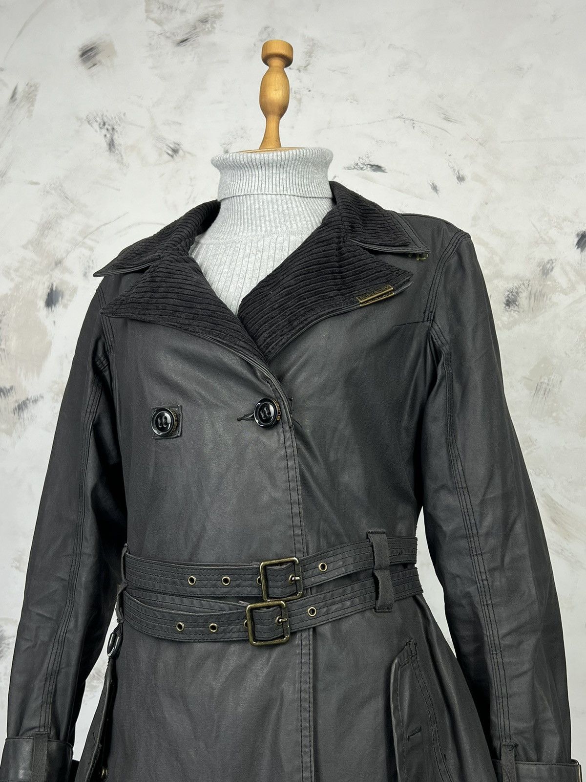 Superdry Vintage Superdry Safari Jacket Waxed Coat Size L Size L / US 10 / IT 46 - 3 Thumbnail