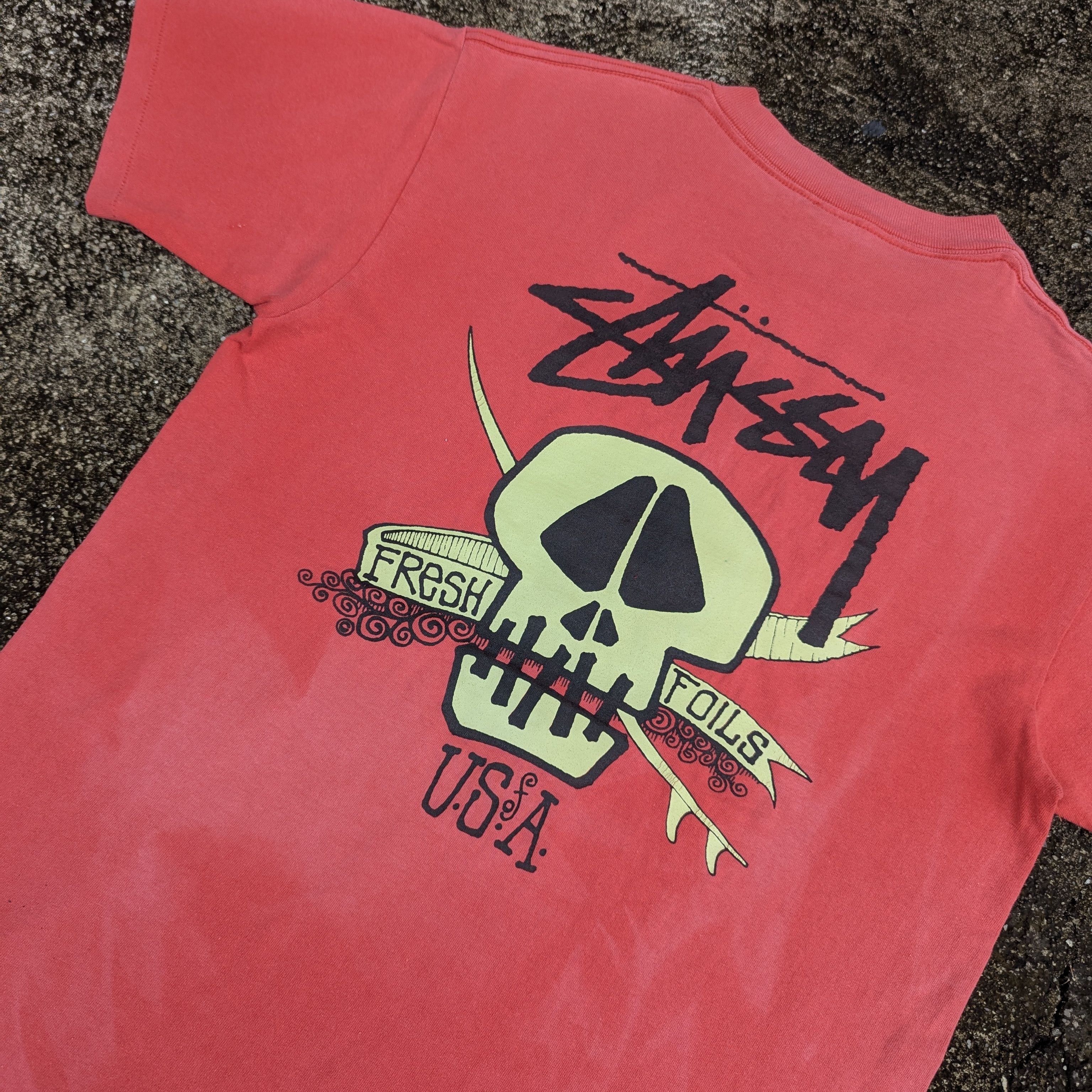 Stussy Vintage Stussy Skull Fresh Foils Tee Size US M / EU 48-50 / 2 - 2 Thumbnail