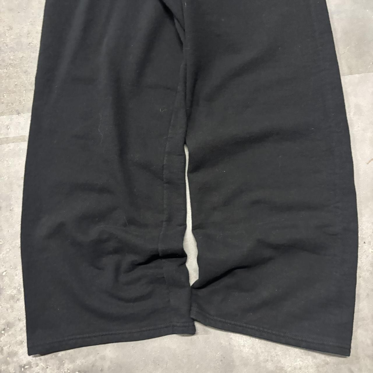 Japanese Brand × Vintage Crazy Vintage Y2K/2000s Solid Black Comfy Essential Sweatpants! Size US 32 / EU 48 - 5 Thumbnail
