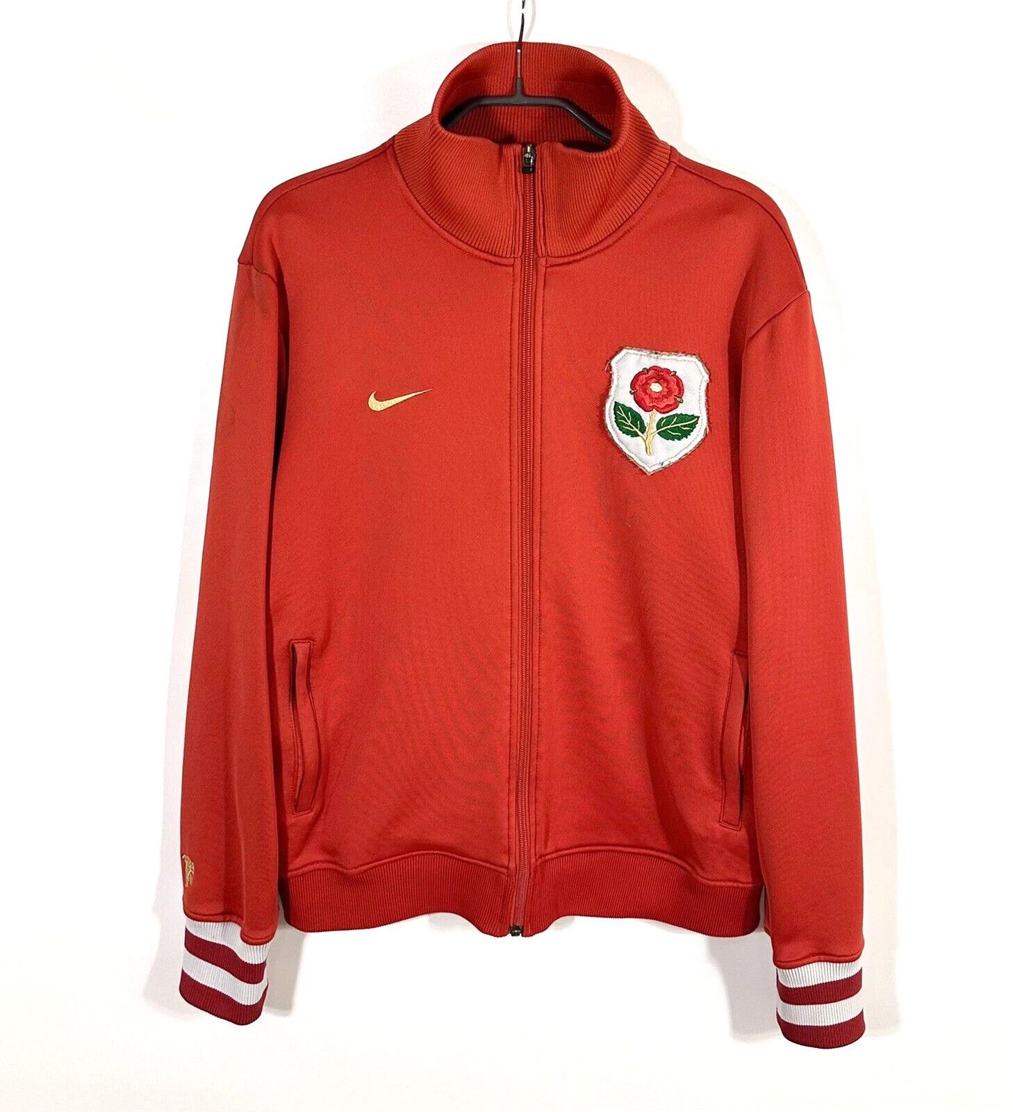 Nike Manchester United 1909 FA Cup Rose Track Top Size M Red Size US M / EU 48-50 / 2 - 1 Thumbnail
