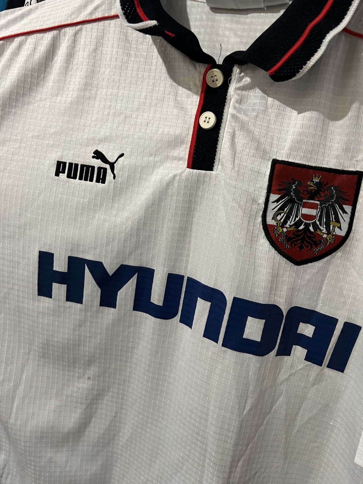 Puma × Vintage 1998 VINTAGE PUMA AUSTRIA HOME FOOTBALL SHIRT SOCCER SIZE XL Size US XL / EU 56 / 4 - 2 Thumbnail