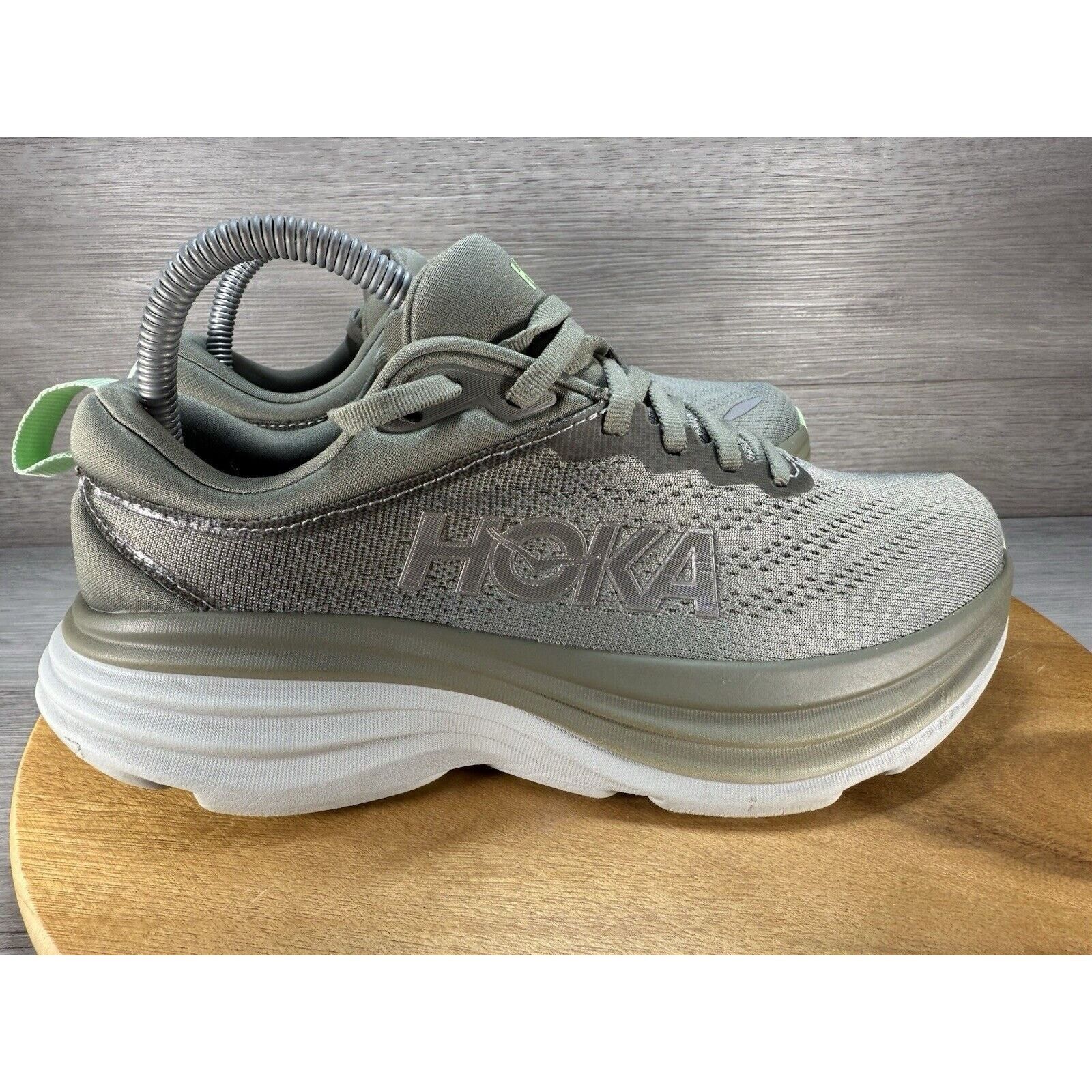 Hoka Hoka One One Bondi 8 Mens Size 7.5 Olive Haze Mercury Size US 7.5 / EU 40-41 - 1 Thumbnail