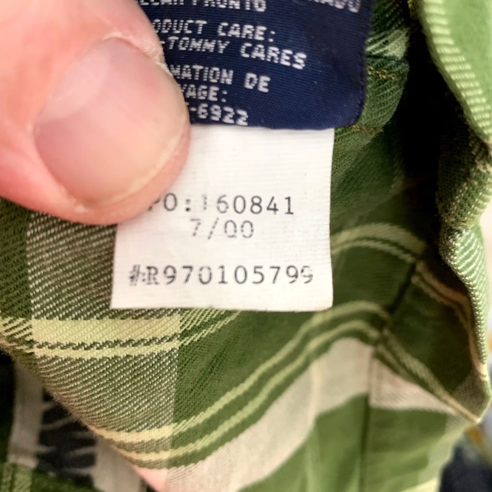 Tommy Hilfiger Vintage Tommy Hilfiger Tommy Jeans Full Zip Shirt Mens XL Green Plaid Size US XL / EU 56 / 4 - 7 Thumbnail