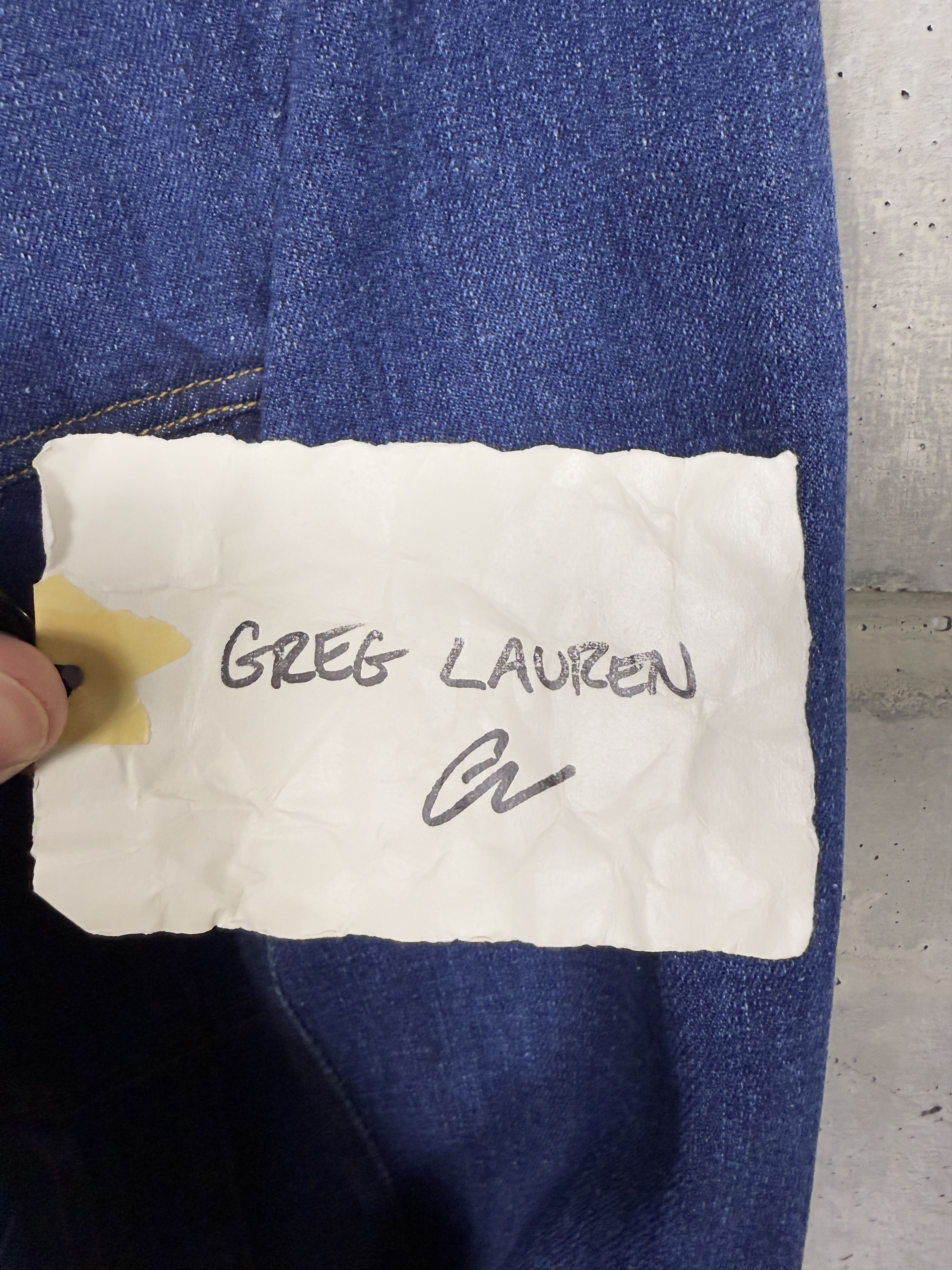Greg Lauren Greg Lauren Stonewashed Denim Trucker Jacket Size US L / EU 52-54 / 3 - 10 Thumbnail