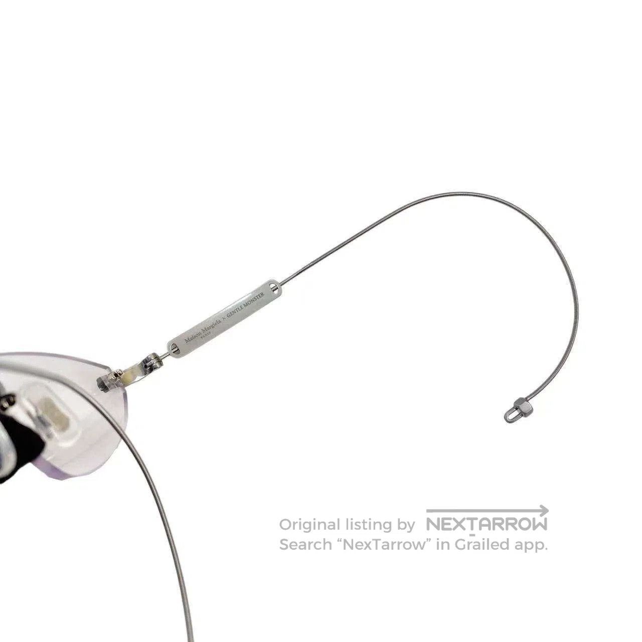 Maison Margiela Maison Margiela GM co-branded oval logo glasses| Size ONE SIZE - 7 Thumbnail