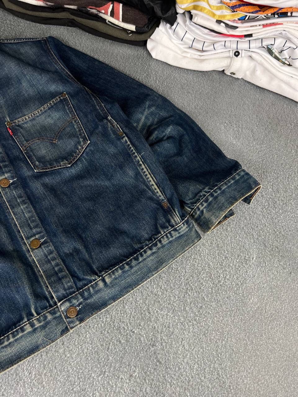 Levi's Levis Early 90s Vintage Heavy Denim Button Jacket Size US L / EU 52-54 / 3 - 4 Thumbnail