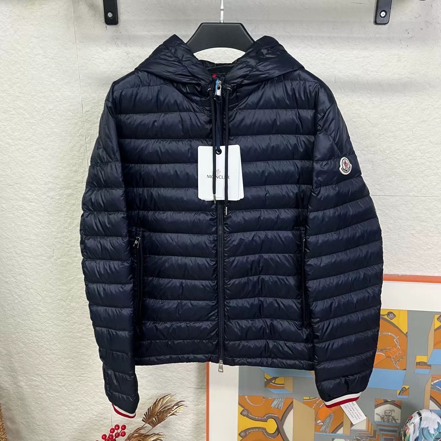 Moncler moncler navy lightweight down jacket Size US M / EU 48-50 / 2 - 1 Thumbnail