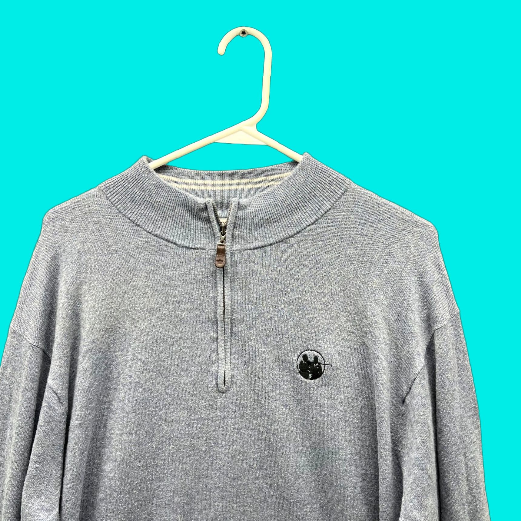 Peter Millar Peter Millar Pullover Mens Large Blue 1/4 Zip Cashmere Sweatshirt Augusta Golf Shirt Size US L / EU 52-54 / 3 - 1 Thumbnail