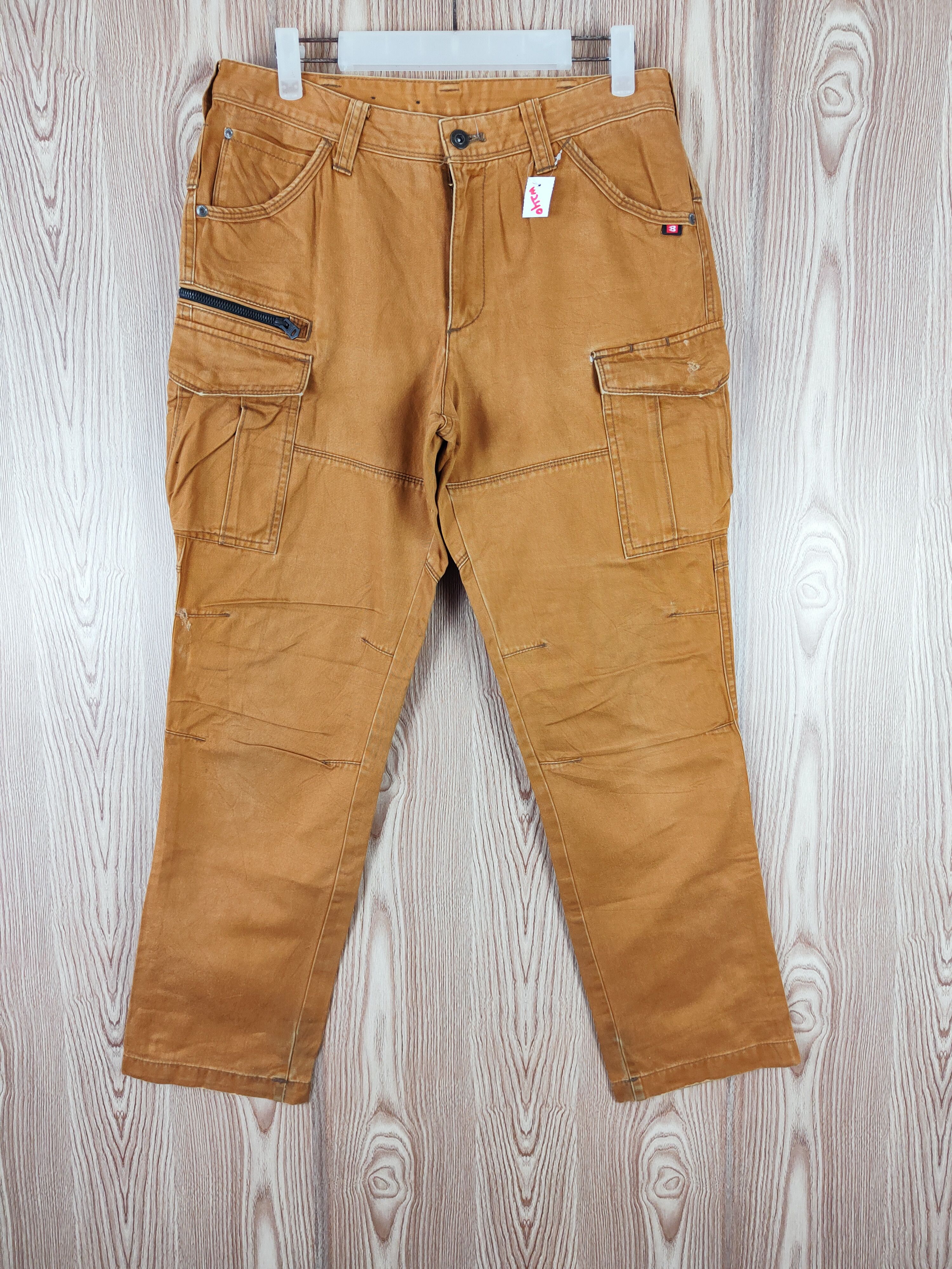 Japanese Brand Burtle Dark Orange Multipocket Tactical Cargo Pants #W240 Size US 30 / EU 46 - 1 Thumbnail