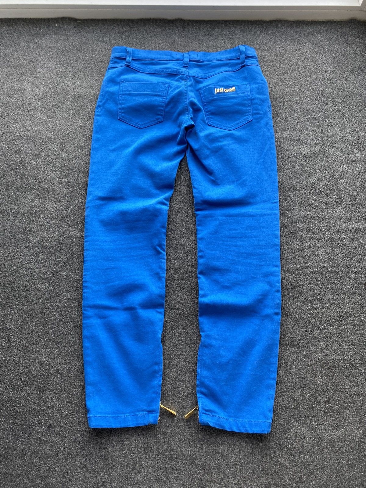 Just Cavalli 🔥Designer Luxury Just Cavalli Blue Moto Pants Women 26 size Size 26" / US 2 / IT 38 - 2 Thumbnail