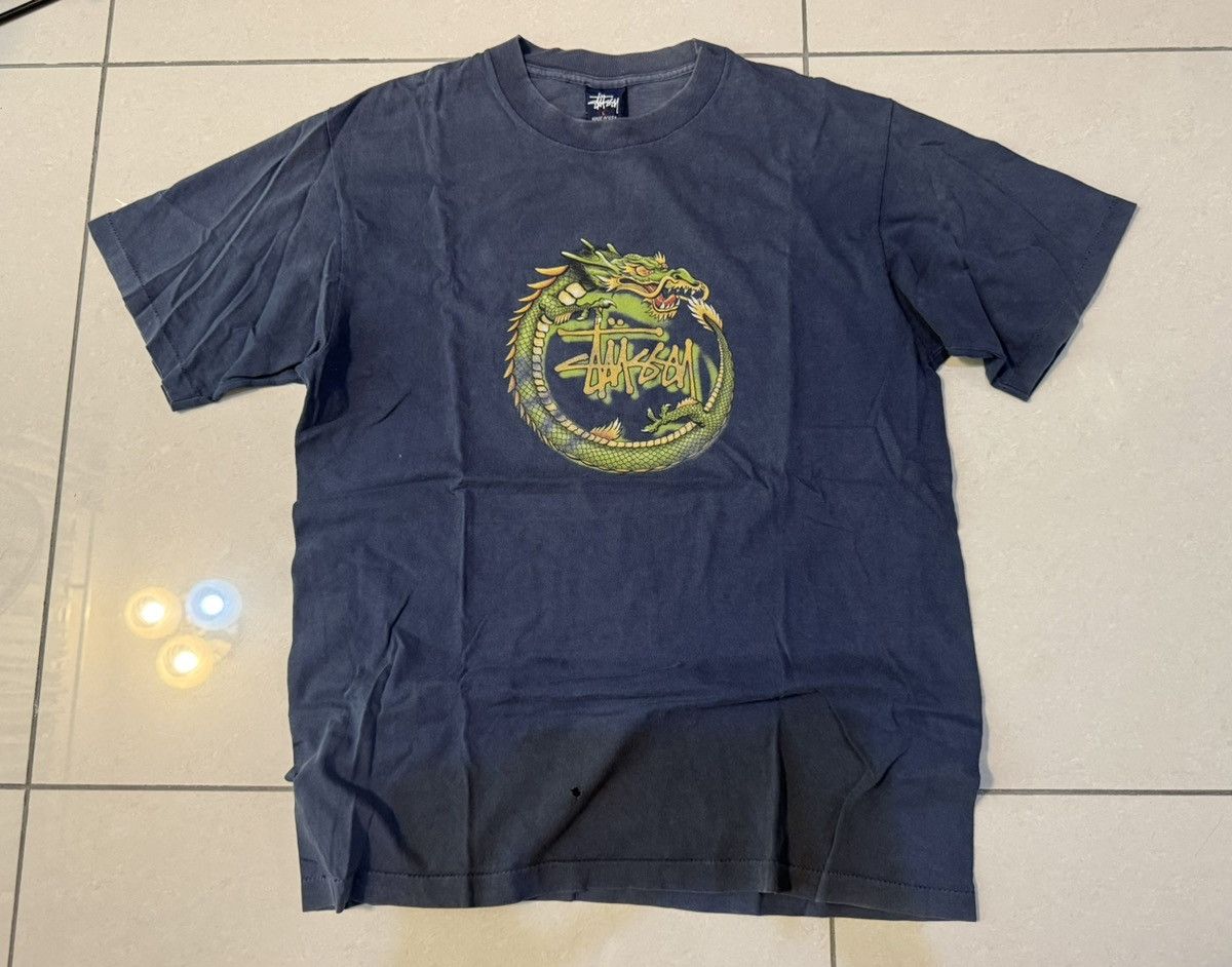Faded Vintage 90s Stussy Dragon T Shirt