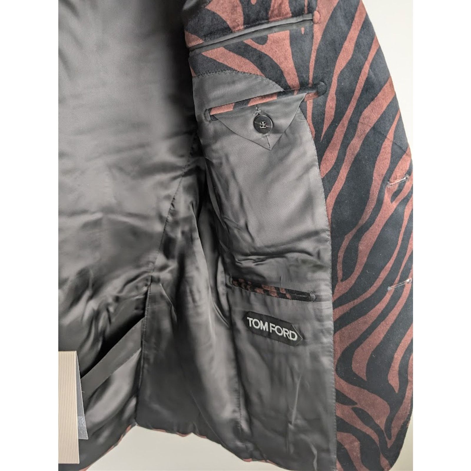 Tom Ford o1rshd1 Blazer Jacket in Black/Brown Size US XL / EU 56 / 4 - 10 Thumbnail