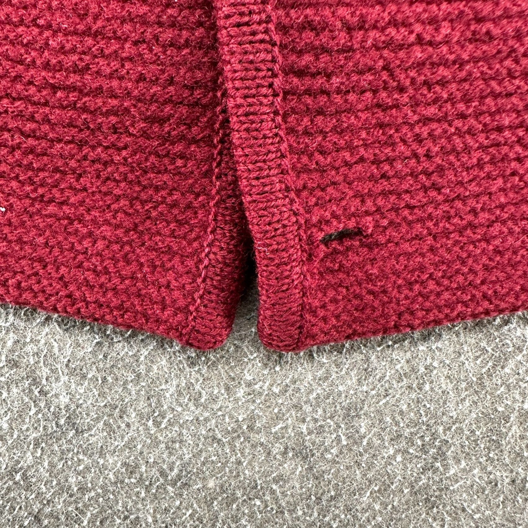 Obermeyer VINTAGE Obermeyer Sweater Cardigan Mens XL Red Solid Cotton 60s Knit Mock Neck Button Up Pocket Embroidered Logo Long Sleeve Winter Retro Size US XL / EU 56 / 4 - 6 Thumbnail