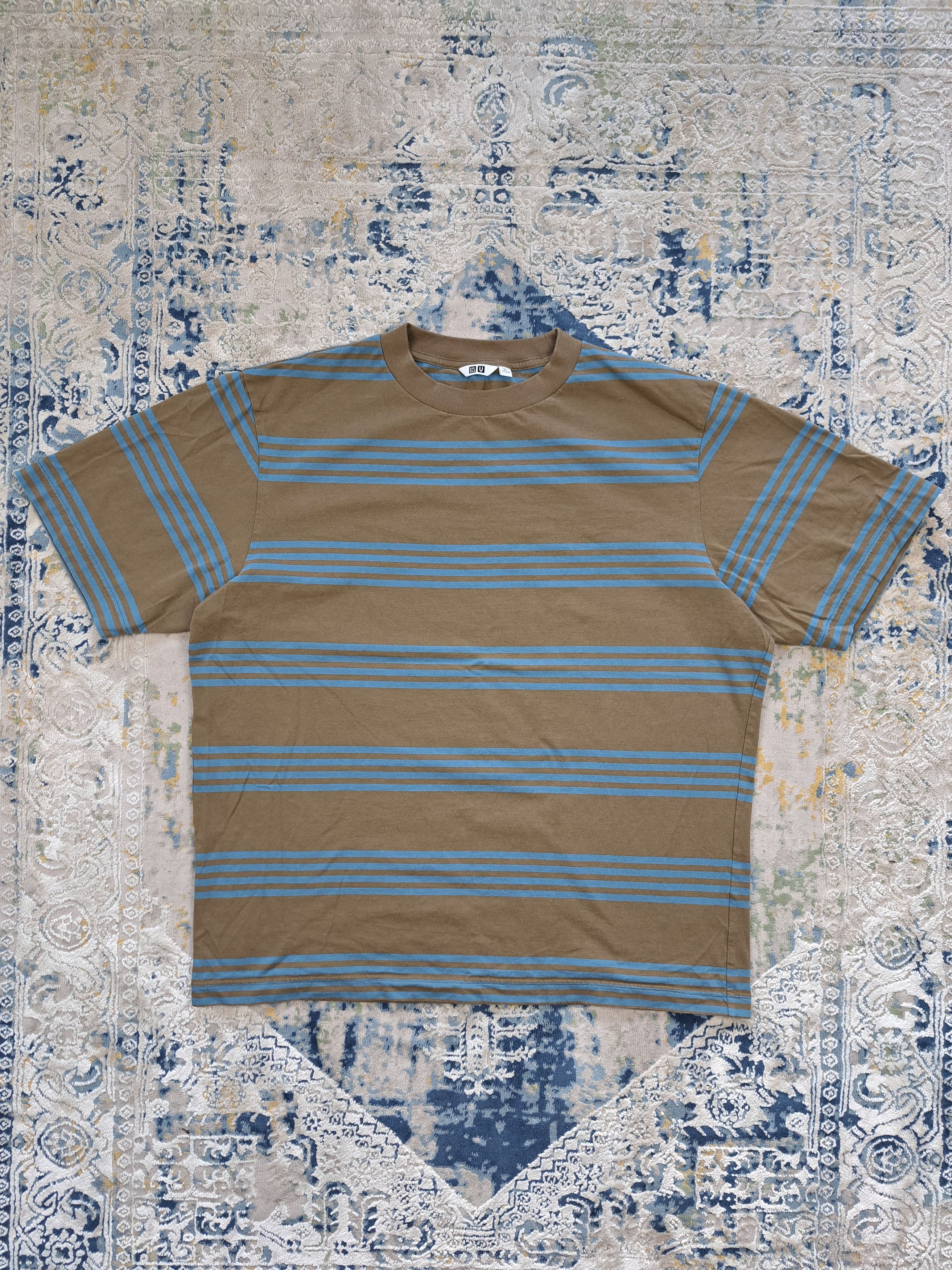 Uniqlo Uniqlo U Boxy Fit Striped Tee Japan College Rugby Size US XL / EU 56 / 4 - 1 Thumbnail