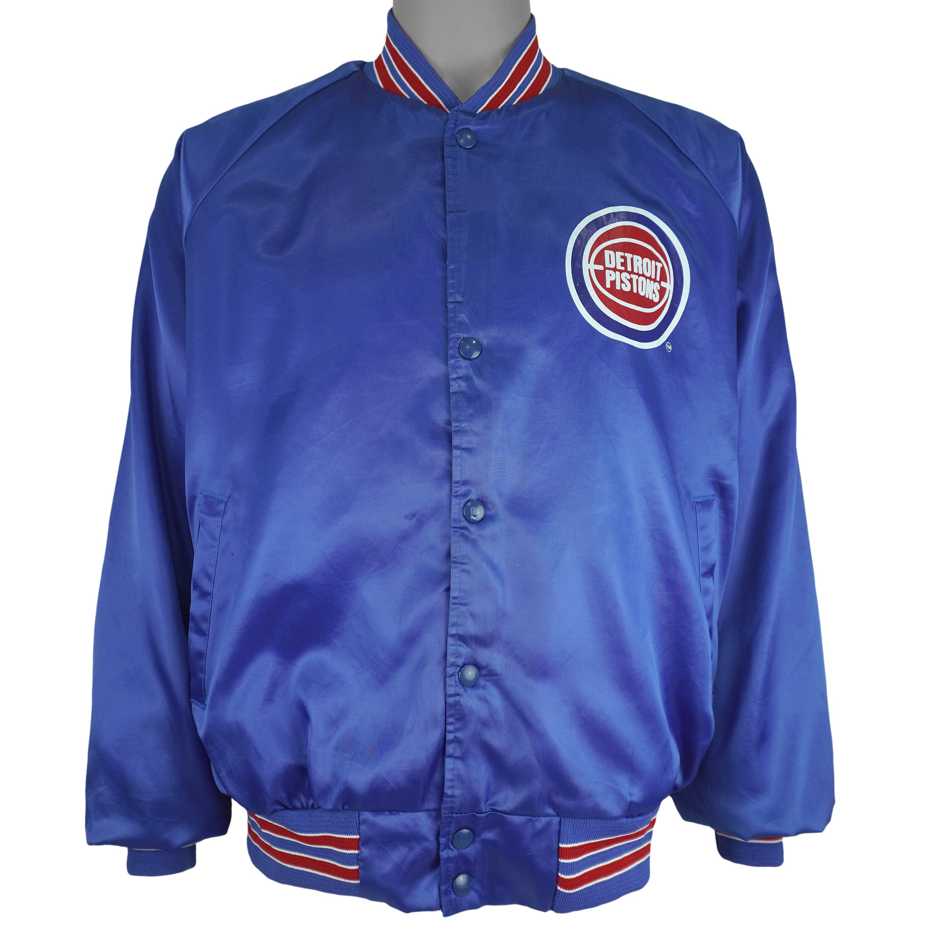 Chalk Line NBA - Detroit Pistons Satin Jacket 1990s Size US XL / EU 56 / 4 - 1 Thumbnail