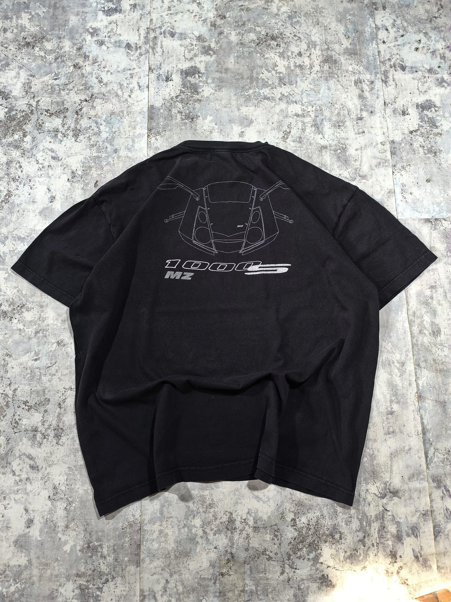 Vintage vintage 90s faded motorcycle graphic tshirt trashed Size US XL / EU 56 / 4 - 2 Thumbnail