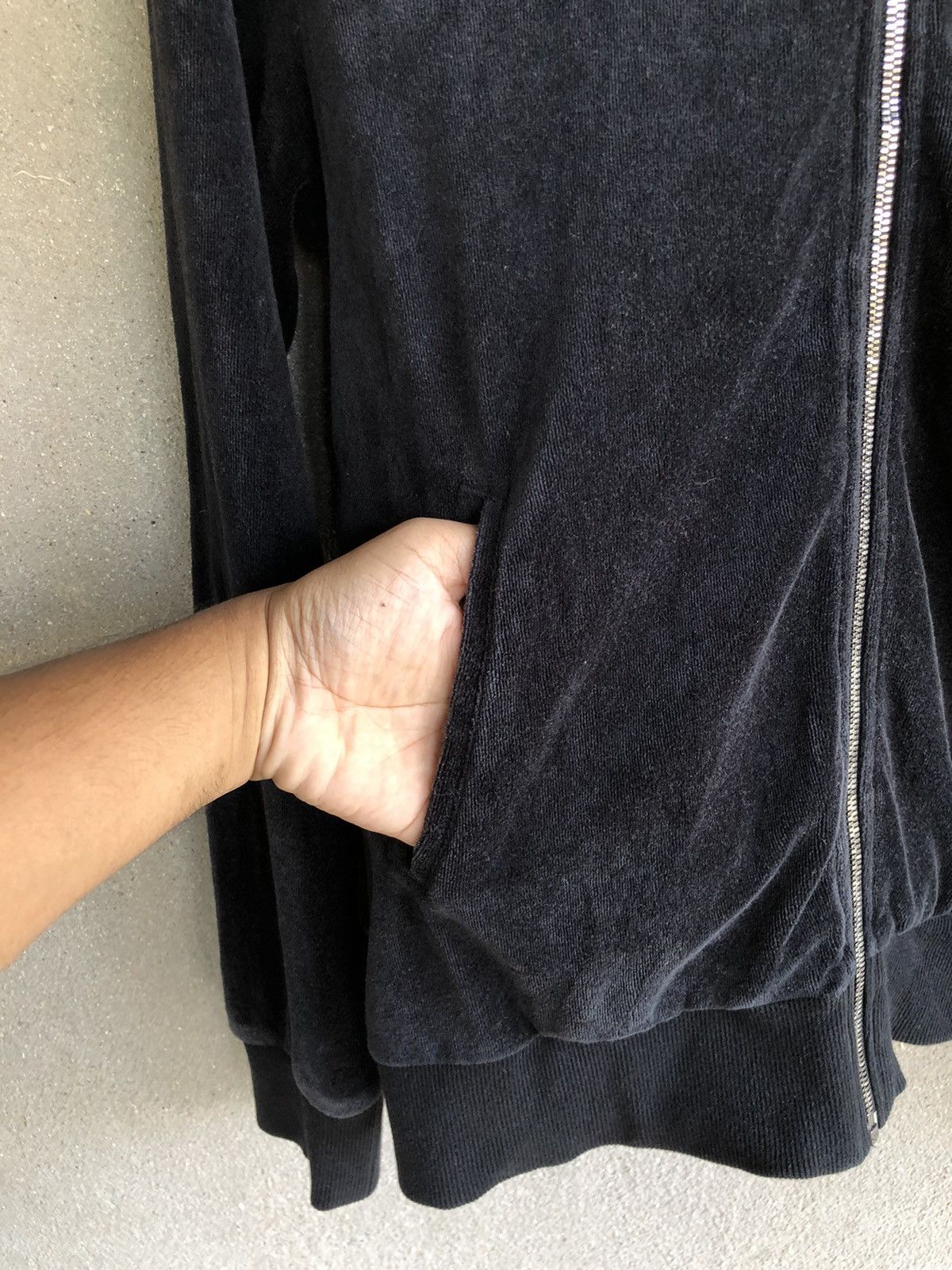 Japanese Brand Vintage More Core Division velvet full zipper hoodie Size US S / EU 44-46 / 1 - 7 Thumbnail
