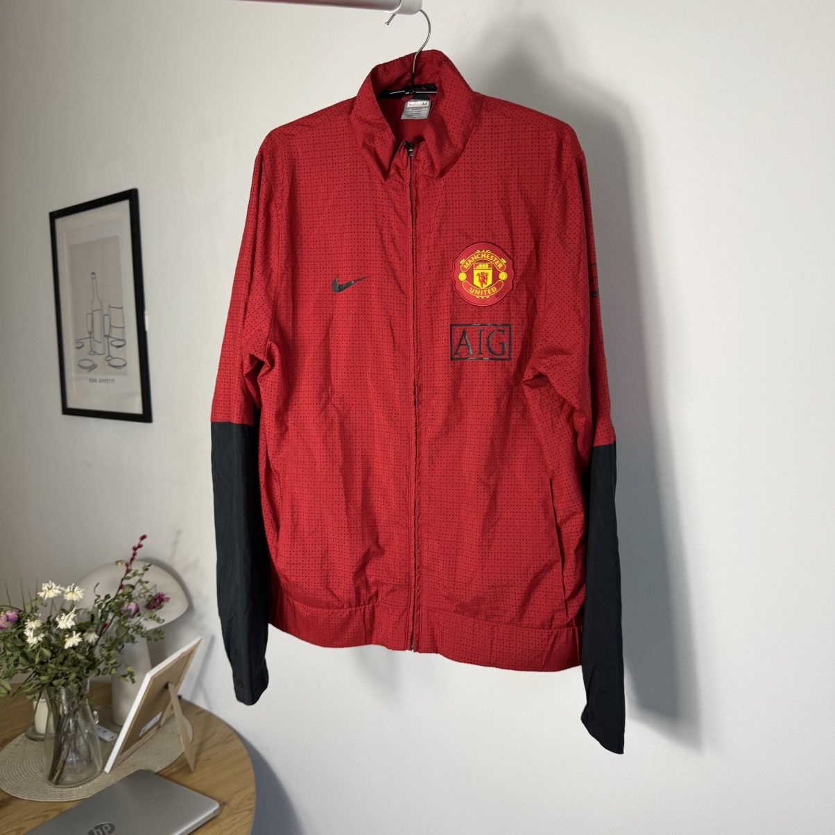 Nike Nike Manchester United windbreaker jacket from the 2008-2010 Size US M / EU 48-50 / 2 - 2 Thumbnail