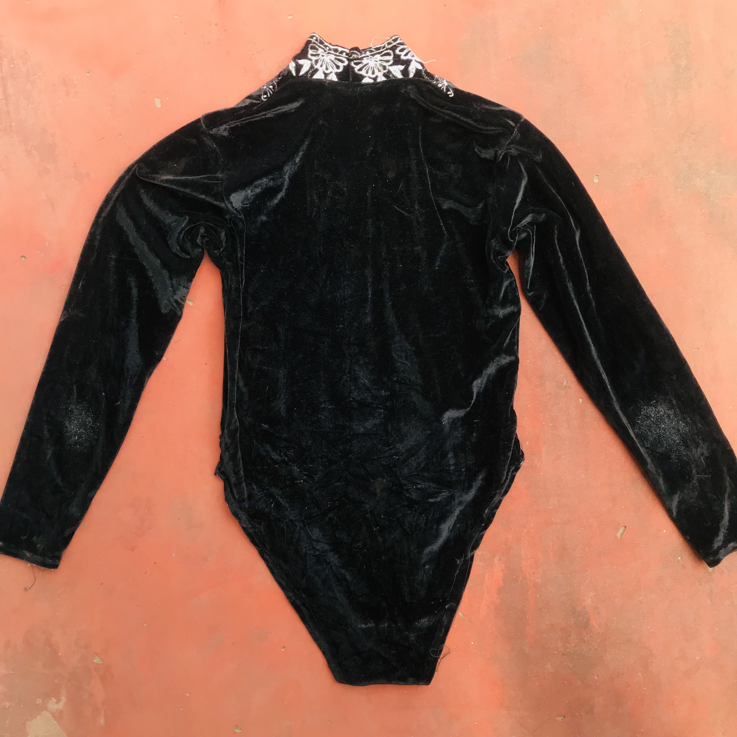 Vintage Vintage Velvet Body Suit Size M / US 6-8 / IT 42-44 - 4 Thumbnail