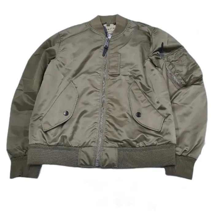 Burberry Burberry Solid Zip Collar Long Sleeve Jacket Size US L / EU 52-54 / 3 - 1 Thumbnail