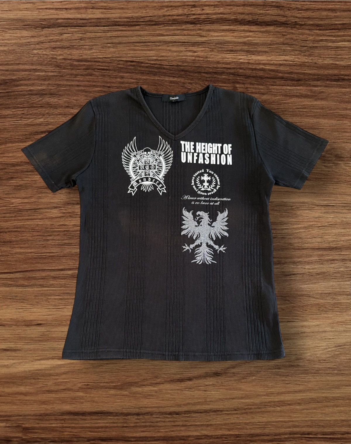 Japanese Brand Japanese Brand Elmojado Punk Style Vneck Tee Size US S / EU 44-46 / 1 - 2 Thumbnail