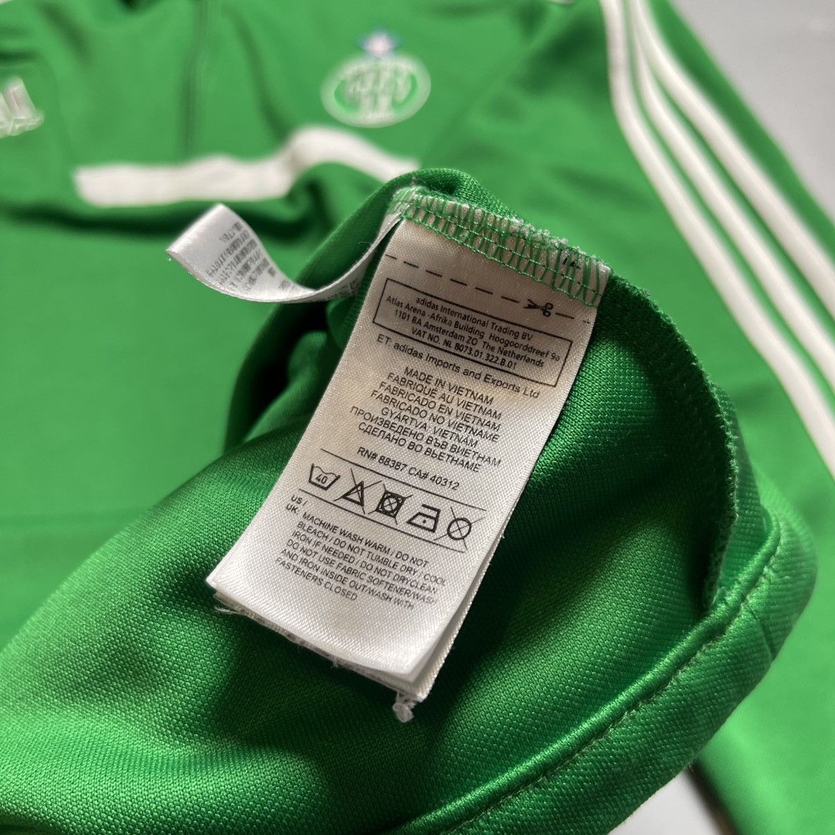 Adidas × Vintage SAINT ETIENNE ADIDAS 2013/2014 FOOTBALL TRAINING TRACK TOP Size US S / EU 44-46 / 1 - 13 Thumbnail