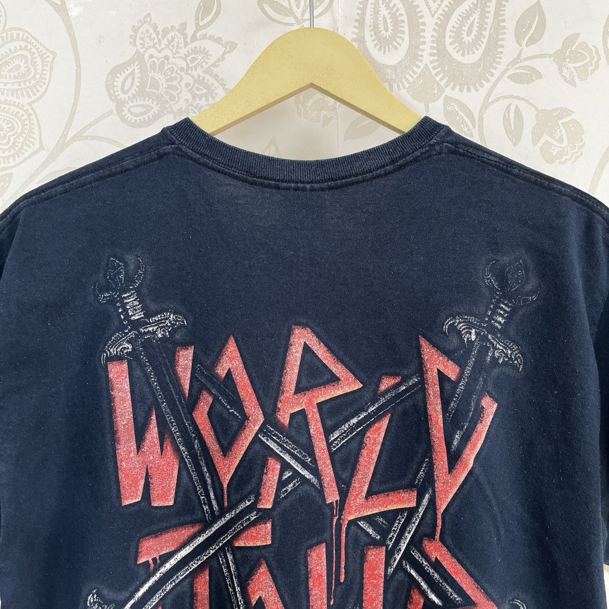 Slayer × Vintage Slayer World Tour 2012-2013 Full Printed Rock TShirt Size US M / EU 48-50 / 2 - 18 Thumbnail