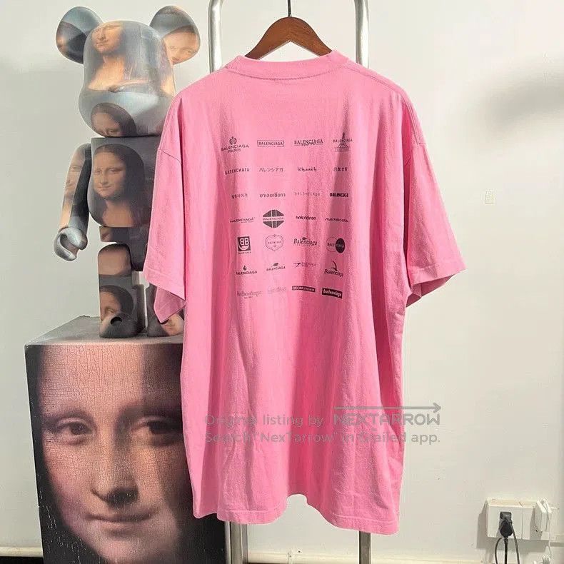 Balenciaga Balenciaga Multi Logo Short Sleeve Tee. Size US XS / EU 42 / 0 - 2 Thumbnail