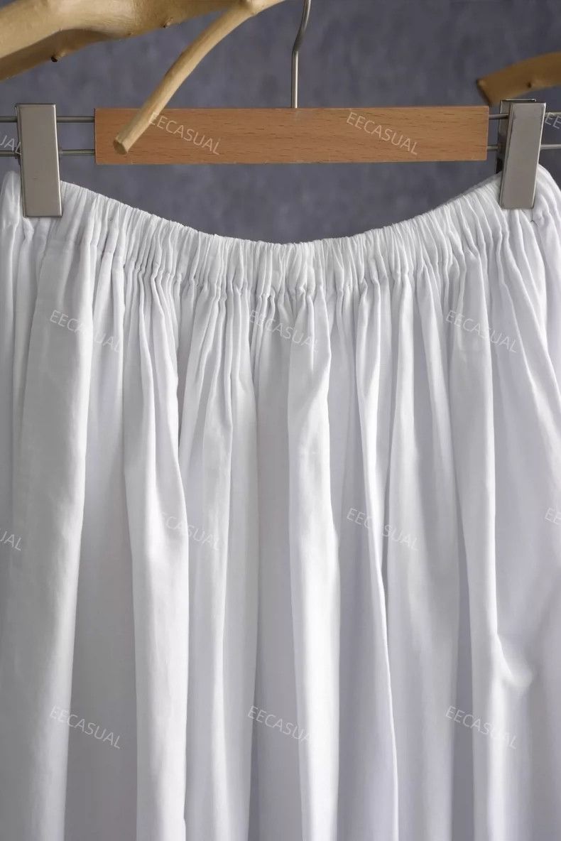 Comme des Garcons Comme des Garcons size S White openwork embroidered skirt Size 23" - 5 Thumbnail