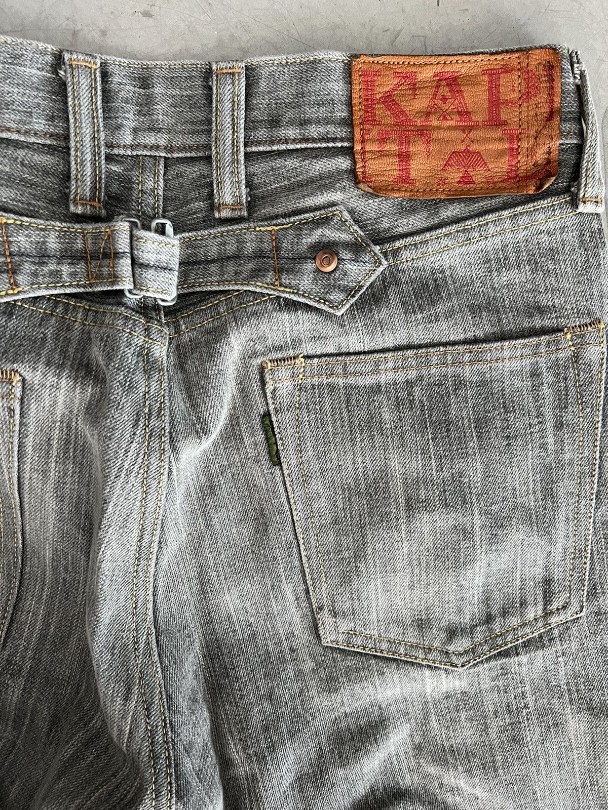 Kapital Kapital Grey Black Denim Jeans Size US 31 - 4 Thumbnail