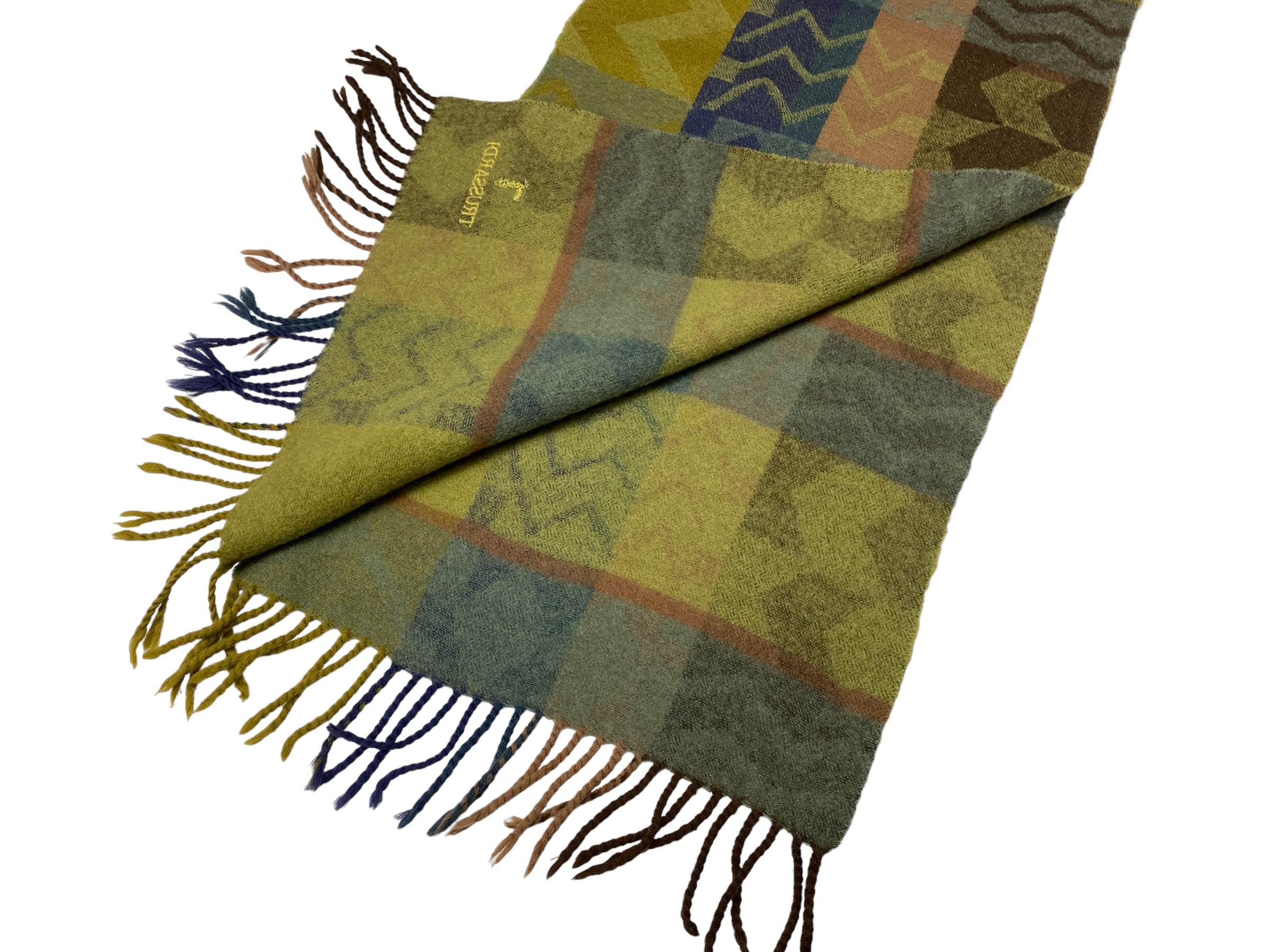 Trussardi Vintage Trussardi Wool & Silk Scarf Italian Designer Size ONE SIZE - 8 Thumbnail