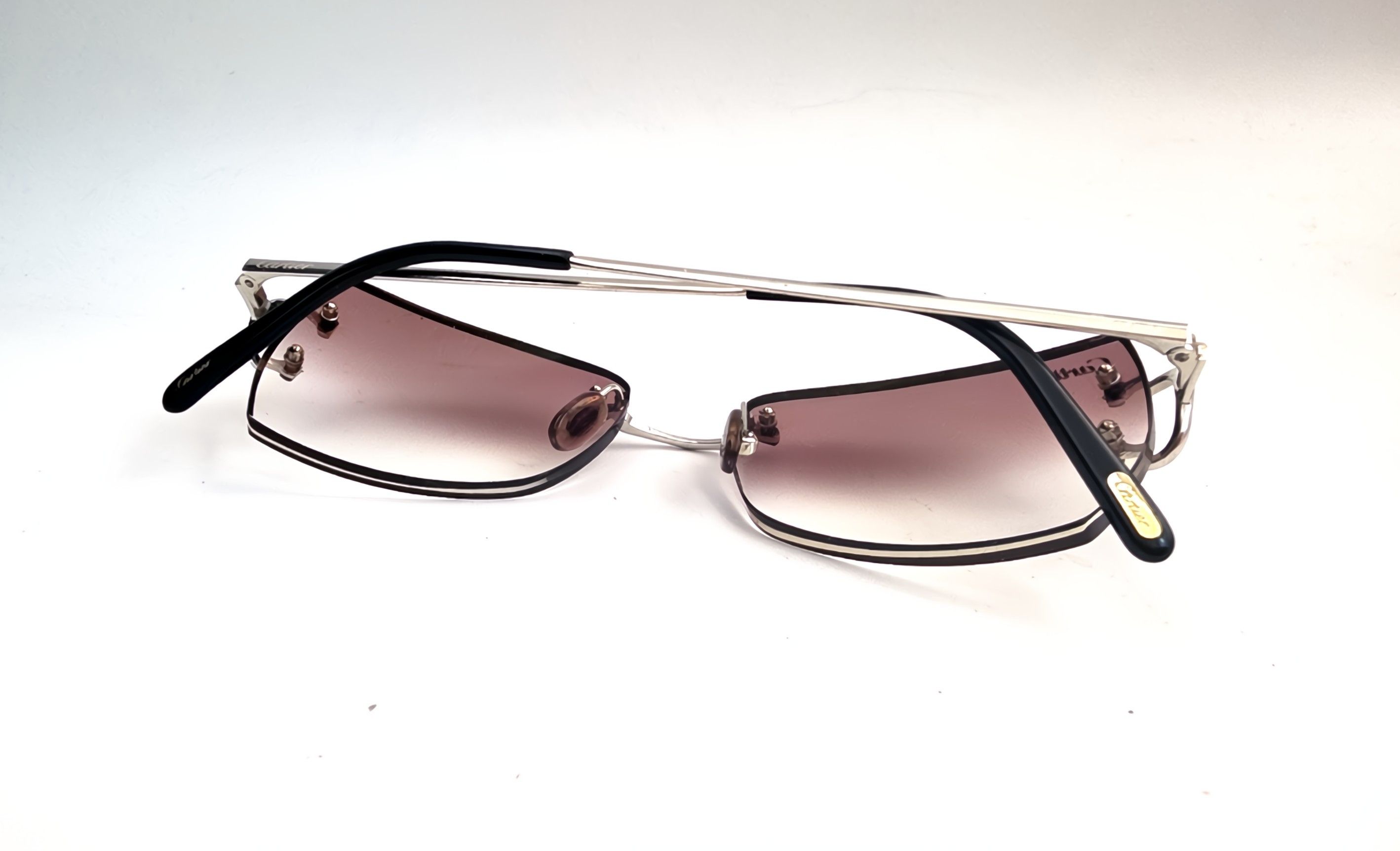 Cartier Authentic Cartier Piccadilly Silver Rimless Sunglasses Size ONE SIZE - 5 Thumbnail