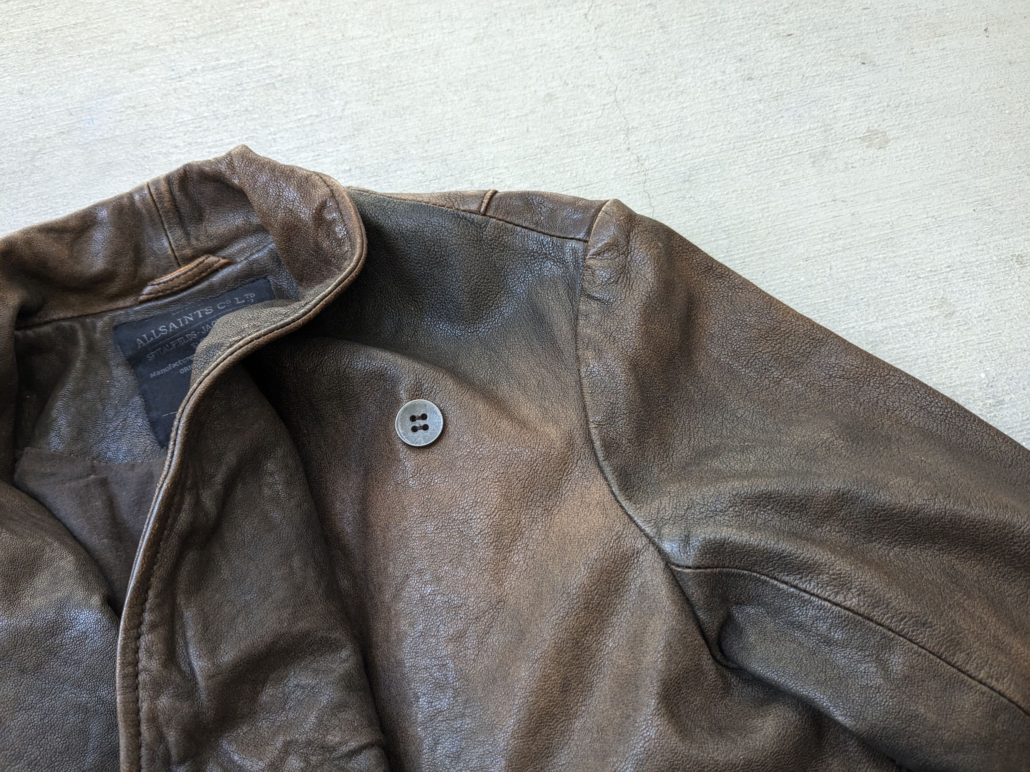 Allsaints Allsaints Leather Jacket Brown Women 6 Asymmetrical Size M / US 6-8 / IT 42-44 - 7 Thumbnail