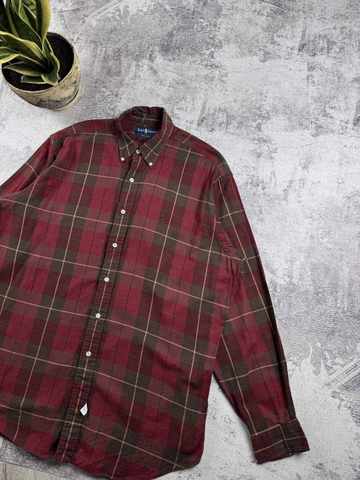 Polo Ralph Lauren Ralph Lauren Flannel Striped Pocket Longsleeve Button Shirt Size US XL / EU 56 / 4 - 3 Thumbnail
