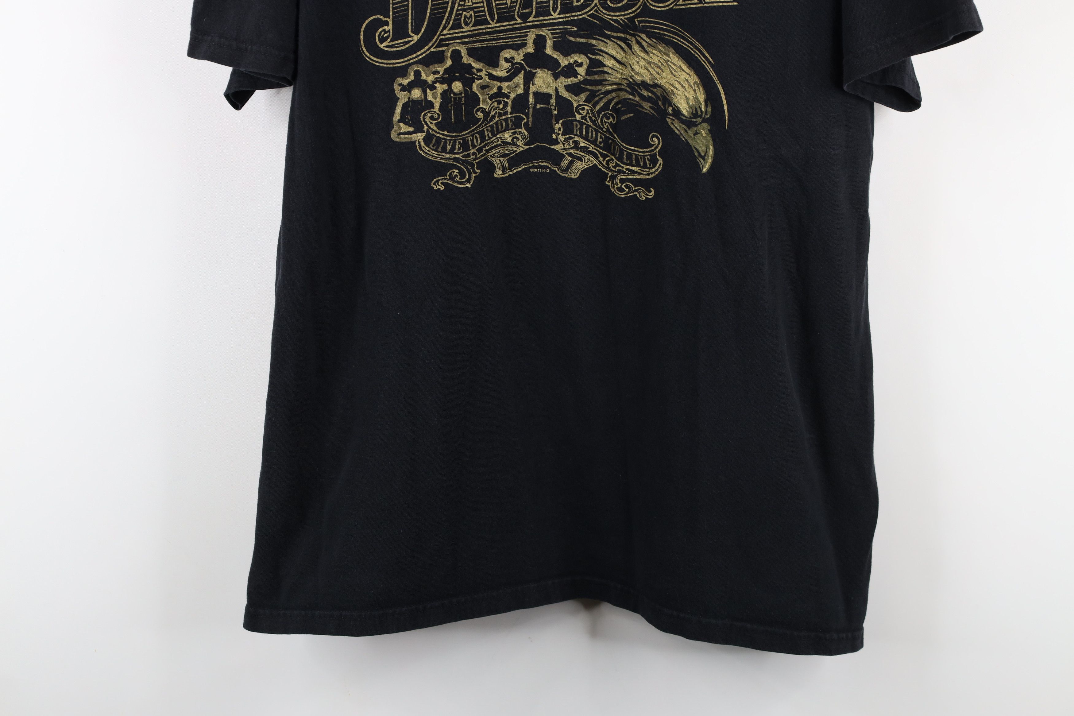 Harley Davidson × Vintage Vintage Y2K Harley Davidson Eagle Short Sleeve T-Shirt Size US XL / EU 56 / 4 - 3 Thumbnail