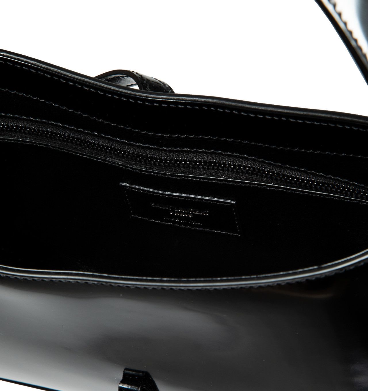 Saint Laurent Paris o1bcso1str0425 Size: OS/Le5 A7 In Shiny Leather in Black Size ONE SIZE - 3 Thumbnail