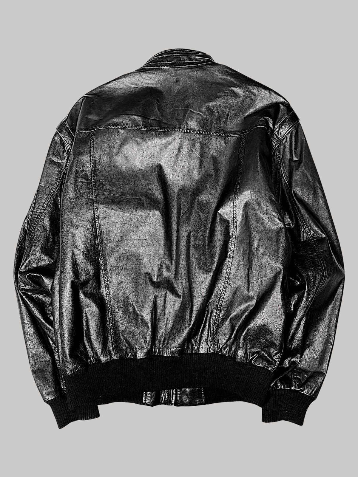 Vintage Vintage leather jacket bomber Size US XL / EU 56 / 4 - 2 Thumbnail