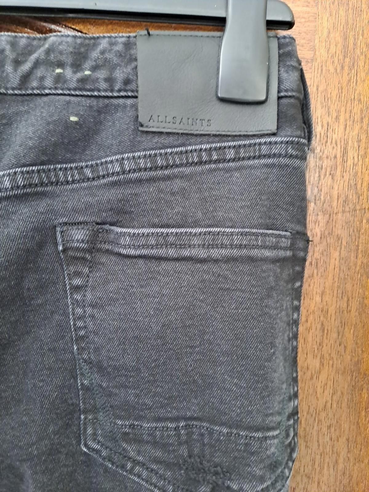 Allsaints All Saints Mens Jeans Cigarette Size W30" L32 Black Slim Fit Size US 30 / EU 46 - 9 Thumbnail