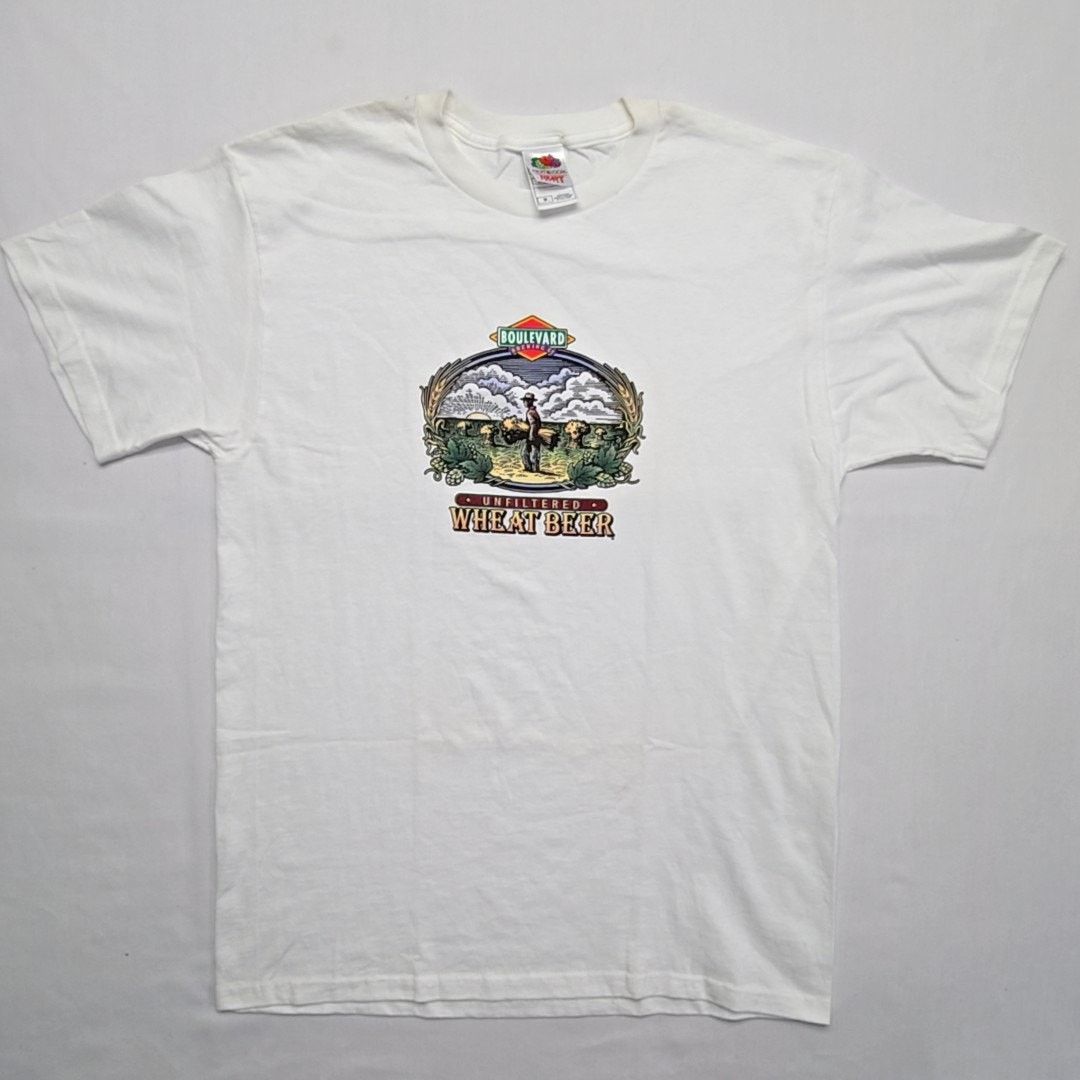 Fruit Of The Loom Boulevard Brewing Co Wheat Beer Graphic Tee M Alcohol Shirt Size US M / EU 48-50 / 2 - 1 Thumbnail