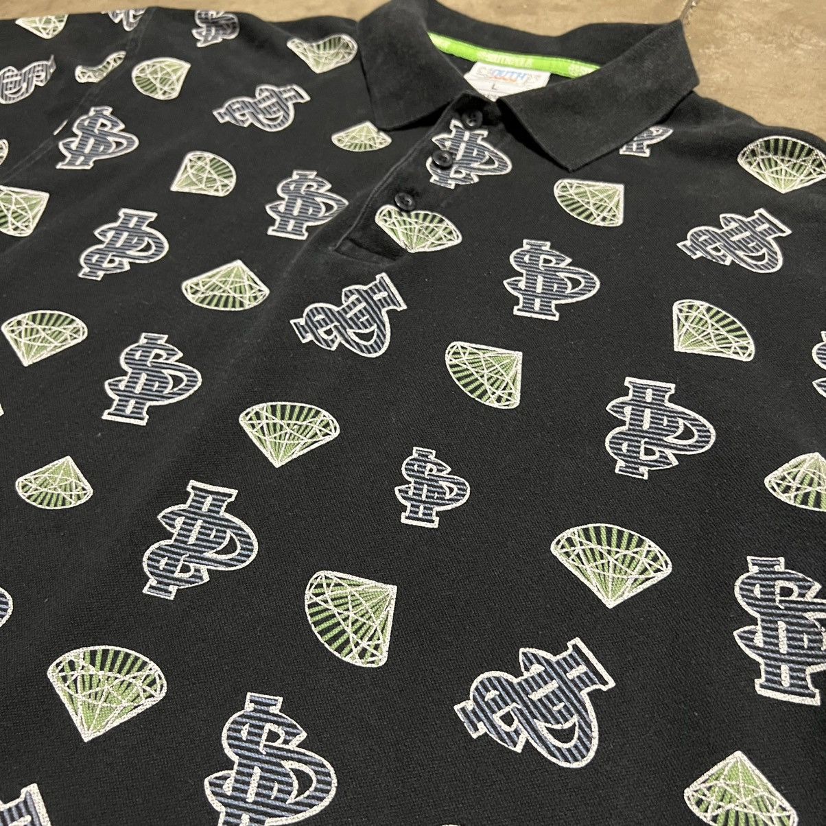 Southpole Vintage SouthPole Polo Shirt AOP Diamond Skater Mall Y2K Size US L / EU 52-54 / 3 - 4 Thumbnail