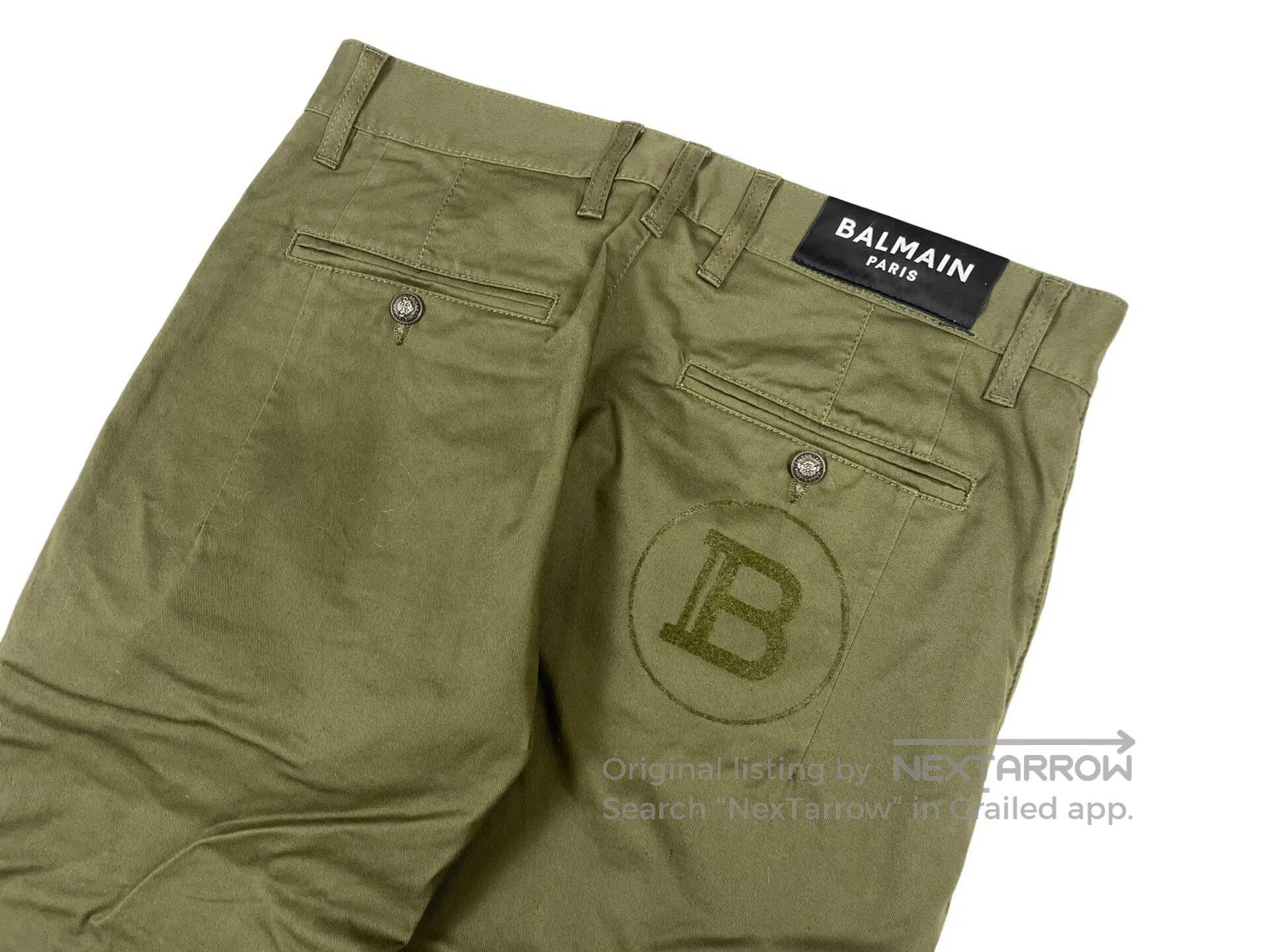 Balmain BALMAIN Military Green Fleece Casual Pants Size US 30 / EU 46 - 5 Thumbnail