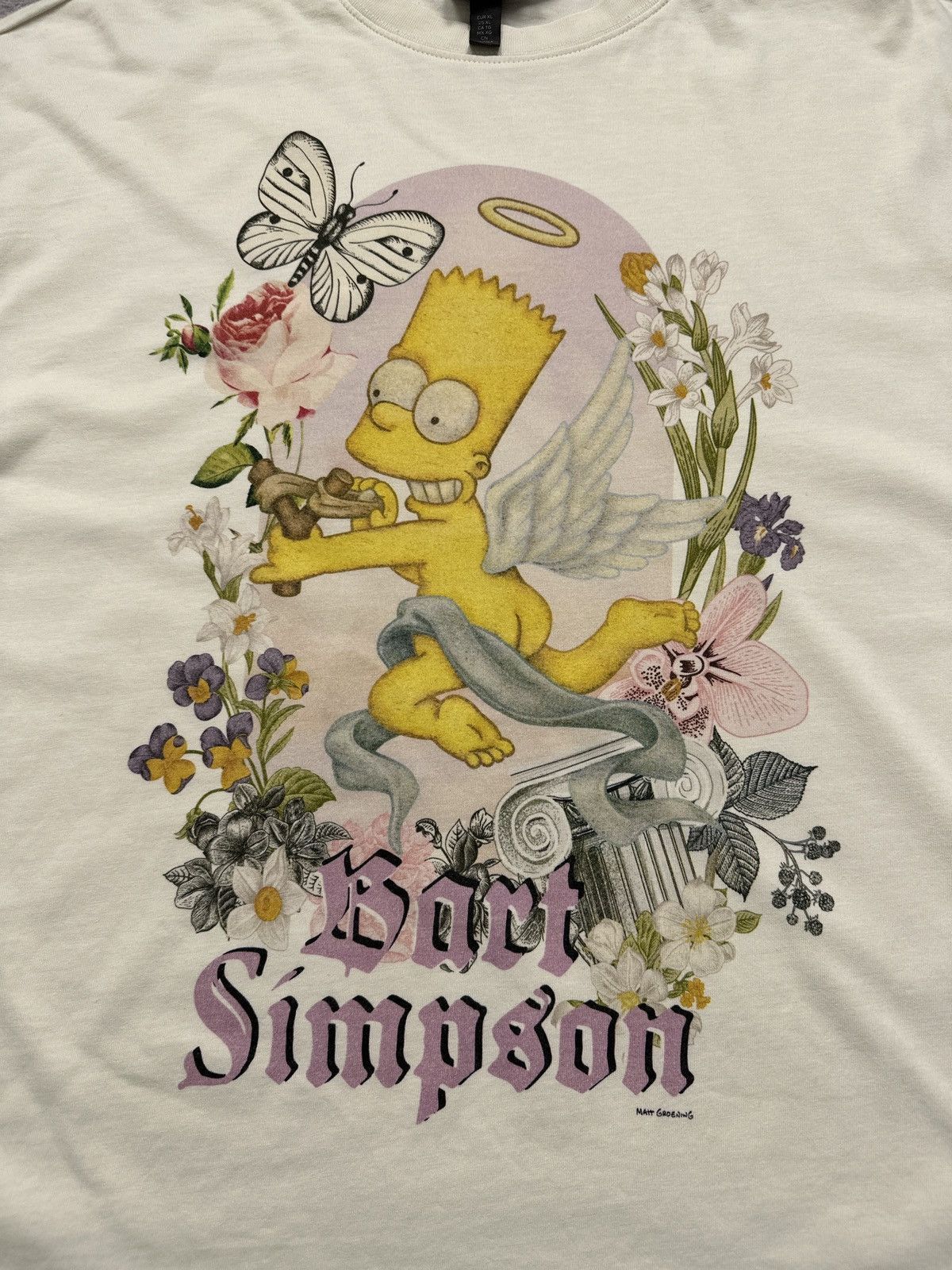 The Simpsons Rare Bart Simpson Cupid Crazy Print T Shirt Tee XL Size US XL / EU 56 / 4 - 5 Thumbnail