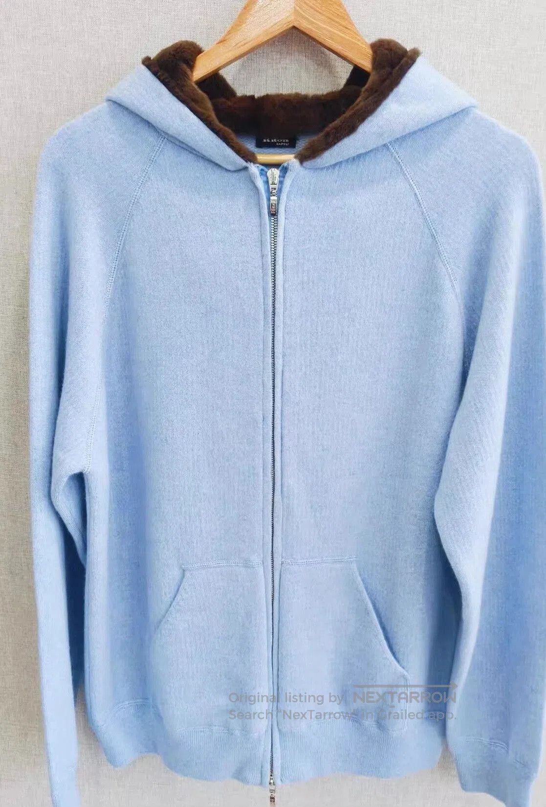 Kiton Kiton Cashmere Mink Hooded Coat S. Size US S / EU 44-46 / 1 - 8 Thumbnail