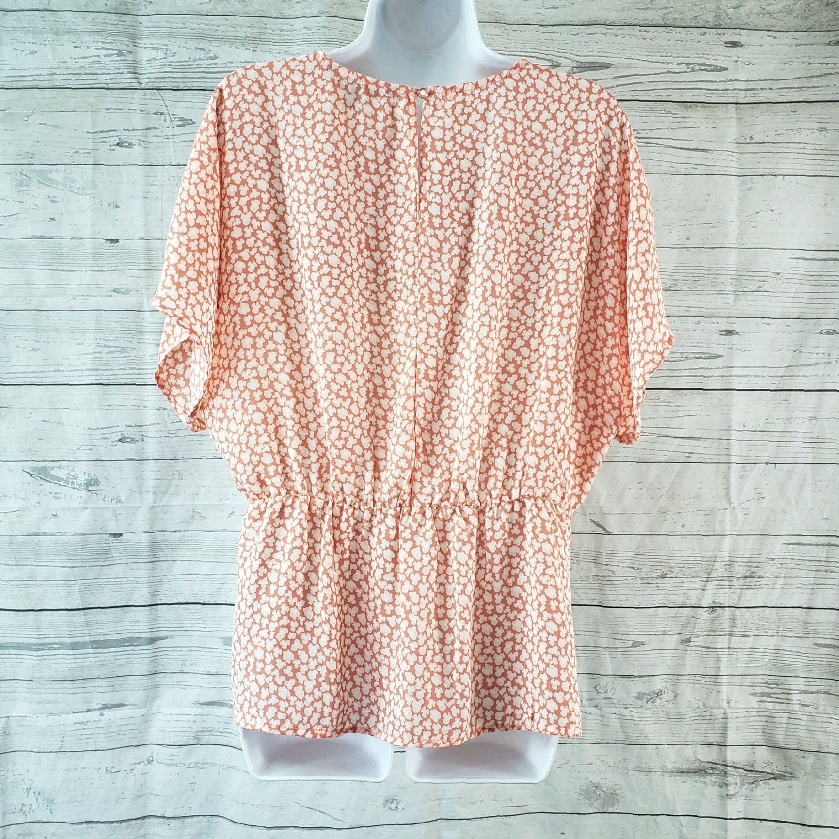 Vintage Zac & Rachel Womens Top Blouse Sz Medium Pink Dolman Sleeve Pleats Shirt Adult M Womens Size M / US 6-8 / IT 42-44 - 4 Thumbnail